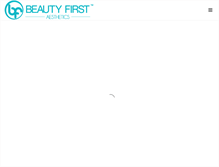 Tablet Screenshot of beautyfirst.com.au